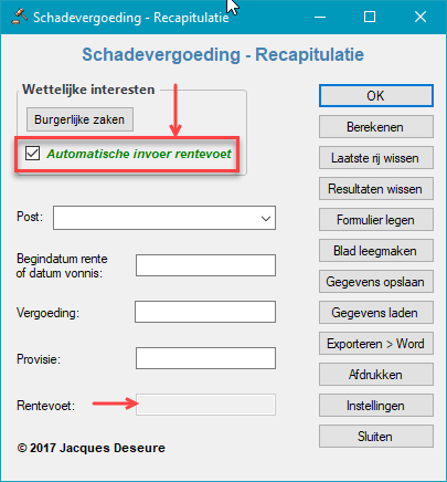 Automatische rentevoet ingeschakeld - tektsvak rentevoet uitgeschakeld. Automatische rentevoet ingeschakeld - tektsvak rentevoet uitgeschakeld.
