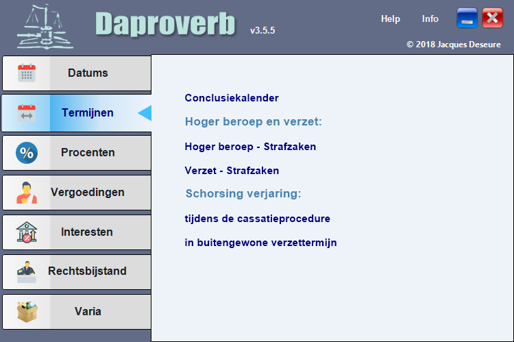 Onderdeel Termijnen Onderdeel Termijnen
